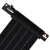PCIE 4.0显卡延长线PCIE3.0台式机90度竖装黑白色16X转接线定制 PCIE3.0黑色款 10cm