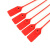飞尔（FLYER）一次性标签扎带 物流封签扣 塑料封条 红色 22×700mm 100条/包