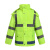 金诗洛 KY032 交通警示雨衣 值勤环卫反光安全雨衣雨裤环卫 荧光绿套装 165/M
