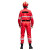 久匀长袖防静电套装工作服救援服应急户外地震水上救援服 红色 XL