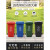 四色垃圾分类垃圾桶商用大号带盖小区户外大容量脚踏学校环卫箱 240升户外挂车桶/投放标 默认绿色