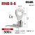 OLKWL（瓦力）RNB圆头裸端子线耳OT线鼻焊口镀锡8-10平方铜线耳M8孔接线端子紫铜RNB8-8（500只装）