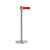 一米线栏杆座警戒线隔离带伸缩带不锈钢银行排队护栏迎宾柱礼宾杆 黑杆2米线
