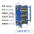 BR板式换热器不锈钢可拆工业用板换式过水热交换蒸汽锅炉地暖泳池 30平方DN100