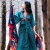 京功适合去大理丽江穿的衣服长裙云南民族风女装西藏旅游 绿色 XL 125-135斤