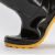 鹏邦 PYH0702 雨鞋 防化水靴 工程防水鞋 防滑加厚耐磨 黑色 均码