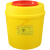 垃圾桶一次性锐器盒废弃针头利器盒医院诊所方形圆形黄色垃圾桶 8L翻盖方形【15+1】