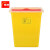 隽然 医疗利器盒黄色废垃圾桶袋一次性圆形多规格方形锐针筒盒加厚10只装科室诊所用 3L方形（10只装）