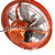 定制适用六叶圆形排风扇大功率轴流风机工厂仓库排气扇厨房工业窗式加厚网 FA-50 220V-350W