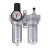 SFC200油水分离器气动二联件SFR调压过滤器油雾器SFL400 SFR200灰(过滤调压件)