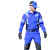夏季应急救援服装消防抢险速干服男教官作训服套装 蓝色 上衣+裤子+帽子 S（165/92）
