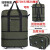 纸色（Z H I S E）158航空托运包帆布行李袋包大容量搬家旅行袋带轮背拉行李包两用 28寸黑不锈钢万向五轮