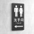 户外竖式洗手间门牌男女卫生间指示牌公共厕所方向指引牌大号带箭头左右方向导视牌温馨提示牌3d立体标志定 金色 洗手间向左 35x21.5cm