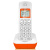 电话机座机 Gigaset A190 固定无线固话子母机单机无绳电话 岩石白 橙色背光 一拖一