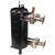 高效罐换热器5-25匹冷凝器蒸发器空调空气能热交换器管壳式换热器 12匹410高效罐空心 4管+接