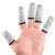 防割手指护套劳保工作加厚耐磨手工切割干活大拇指 灰白色防割指套(2只)
