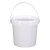 水杉塑料桶透明桶打包桶0.9-5L零食杂粮饼干桶麦丽素桶批发 白色-2000ml(桶盖/桶身 可做精美印刷)