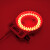 体视显微镜LED光源WR63HW环形灯CCD工业相机补光灯微镶机辅助灯圈 红光(白色外壳)升级款订制 6-10W