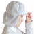 防尘包头帽工厂男女通用工帽透气布帽车间防掉头发厨房餐饮防油烟 白色