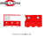 有轮磁性标签强磁货架标签牌材料卡仓库整理分类物料卡50个装 红色 三轮55*75强磁(50个)