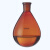 棕色茄型瓶高硼硅旋蒸瓶24#29#磨口旋转蒸发仪用茄形烧瓶50 100 250 500 1000 2 10ml*19