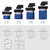 凯蓝智造 LW26-20 万能转换开关双电源切换电机 旋转通断 4节 20A二档切断（OFF ON)--2个