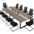 鸿婵会议桌简约现代会议室长条桌桌椅组合工作台 2.0米会议桌