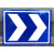 地下车库标志牌交通标志牌停车场车库出入口指示牌导向牌直行圆牌 1.2厚度铝板 30*40cm指向牌