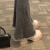 UXGK毛毛小皮鞋女新款搭配裙子冬季加绒增高日系厚底玛丽珍乐福鞋 米白色 35
