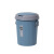 曦巢 北欧带盖大号加厚垃圾桶家用厨房压圈分类垃圾桶卫生间创意垃圾篓 经典蓝16L	