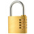 尚优不凡 密码挂锁铜制柜子锁储物柜行李箱黄铜轮式密码锁 4轮密码小号