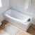 美亚柏科亚克力小户型家用单人按摩浴缸独立式长方形恒温加热网红浴缸的 空缸(左群)加厚-型 1.2-m