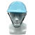 轻型PE防撞帽 透气轻便型安全帽车间轻薄防撞帽可印刷工厂车间帽 浅蓝色 （重量约220克）