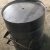 240L360L工业挂车铁大号户外分类环卫桶垃圾桶圆桶铁大号大铁桶 蓝色 15mm厚带盖带轮