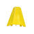 庄太太 PVC盖板橡胶线槽电线保护槽室内室外地面线槽【28cm款黄色塑料二线槽】ZTT1261