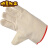 电焊防护手套耐用隔热工作手套机械工业帆布劳保手套双层帆布手套 红边24道线(10双价)