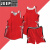 吉普（JEEP）大码篮球服夏季纯色运动套装男冰丝速干短袖T恤短裤公版大码男装 红色 标准码（勿拍）