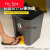 适用脚踏带盖厨房环卫桶脚踏式商用大加厚 20升灰桶灰盖桶2卷垃圾袋