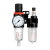 空压机油水分离器气源处理器气动二联件减压调压阀AFC2 AFC2000+2个4MM接头