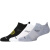 布鲁克斯（BROOKS）男女运动袜低帮logo舒适休闲袜透气干爽3双装 Black LG (M9-11.5,W10-12.5)