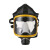 尚琛防毒面具全面罩喷漆专用打磨护目化工焊工放毒氧气面罩防烟安全 黄边柱形面具主体7号小罐