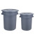 卡英 圆形塑料桶 大容量储水桶 工业物业桶 水桶带盖 C型80L