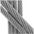 牵跃 镀锌钢丝绳 起重钢丝缆绳牵引绳  防锈镀锌钢丝 银白色 单位：米  43mm 