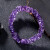 石玥珠宝紫水晶手链精品手串随形切面水晶男女士款 水晶玛瑙 紫色9-11mm
