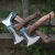 纳仕德 IA313 斧子木柄斧头高碳钢户外砍树伐木砍柴斧 27㎝飞机斧