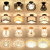KEDOETY美式吸顶灯中式简欧过道阳台灯北欧玄关衣帽间走廊现代简约水晶灯 白.色花瓣
