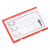稳斯坦 WST133 磁性标签 仓库标识牌货架标识卡物料卡材料卡片（红色5*10软磁）