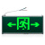 敏华电工（MINHUA）消防应急灯LED安全出口疏散标志灯停电诱导逃生指示牌5W 单面双向+送螺丝