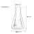 实验器材锥形瓶带塞玻璃三角烧瓶烧杯化学实验器材锥形瓶带塞50/150/250/500/1000ml 直口三角瓶200ml