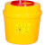 利器盒针头圆形锐器盒黄色医院用垃圾桶一次性废物诊所废弃桶 1L100个